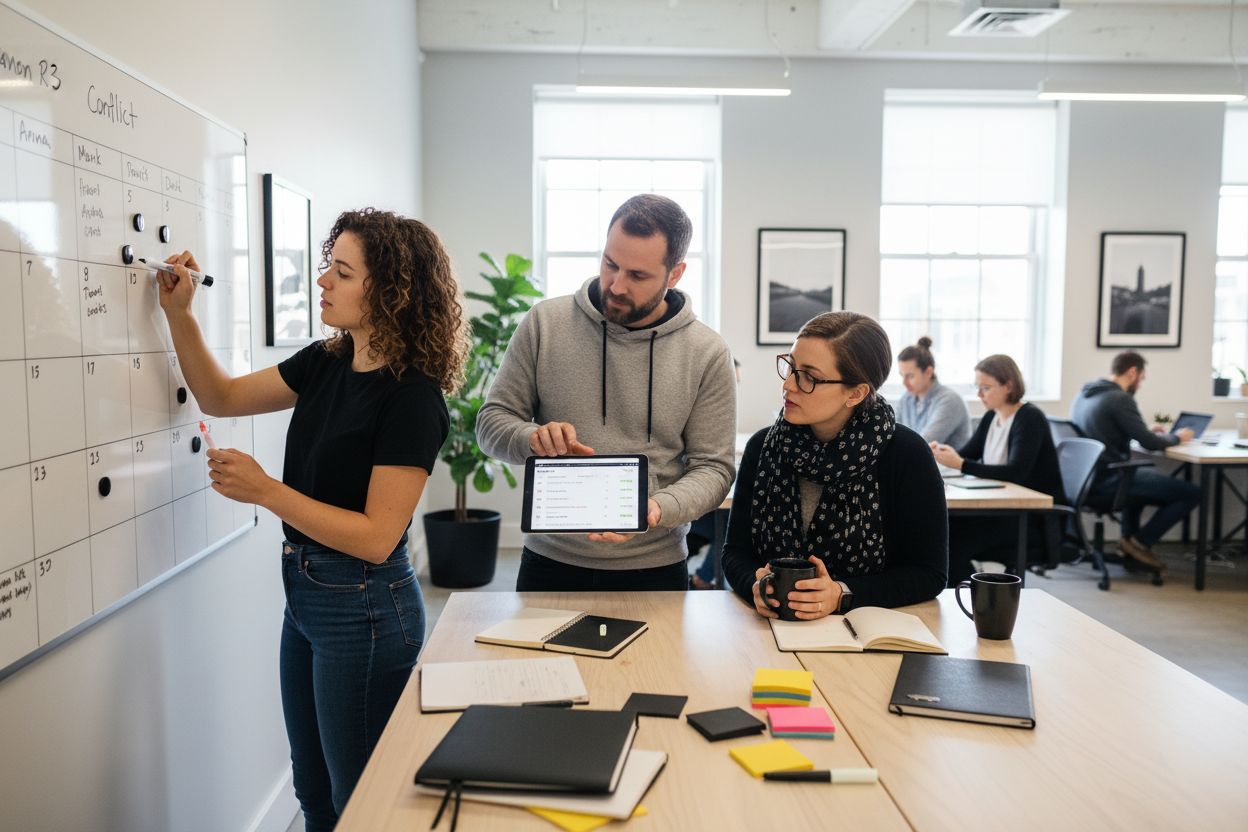 manual digital scheduling