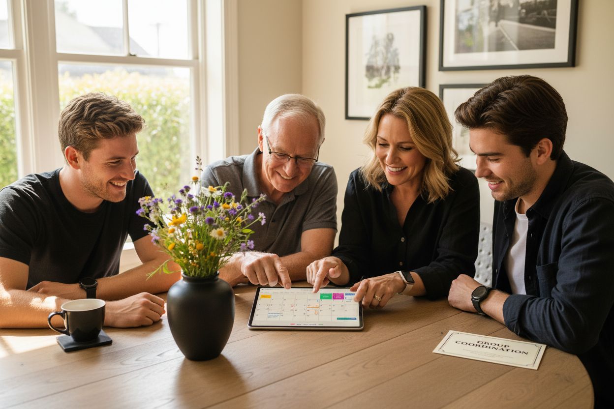 group coordination scheduling family