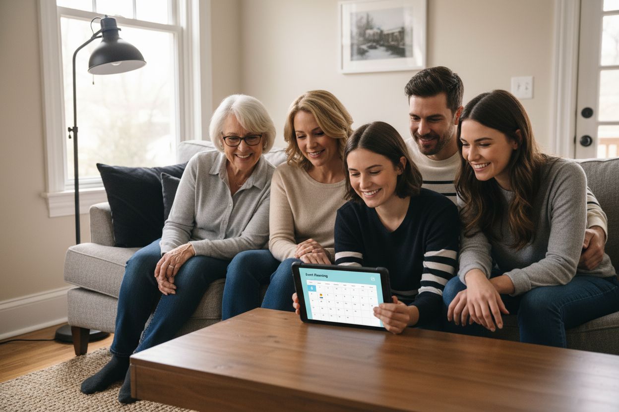 family event planning scheduling