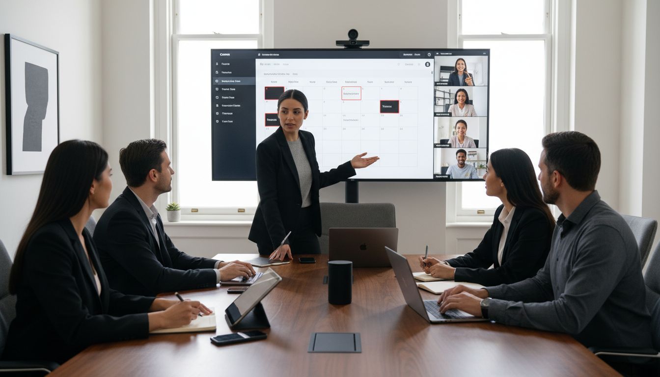 team scheduling dashboard